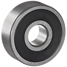 NSK 600 Series Deep Groove Ball Bearing, Single Row, Double Sealed, Non-Contact, Pressed Steel Cage, Normal Clearance, Metric
