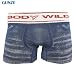 (ボディワイルド)BODY WILD 【Smart 3D Boxer】ボクサーブリーフ（前とじ） BWS184B 67 ジーンズブルー LL