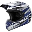 Fox Racing Race Youth Boys V1 MotoX Motorcycle Helmet w/ Free B&F Heart Sticker Bundle - Blue