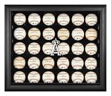 Los Angeles Angels of Anaheim Framed 30-Ball Logo Display Case