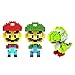 LOZ 3box Diamond Block Mario Luigi Yoshi Toys Compatible Nano Block Parent-child Games Building Blocks Children's Educational Toys (100% New, No Original Packaging!)