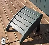 PHAT TOMMY Outdoor Poly Patio Footrest Ottoman-Hunter Green