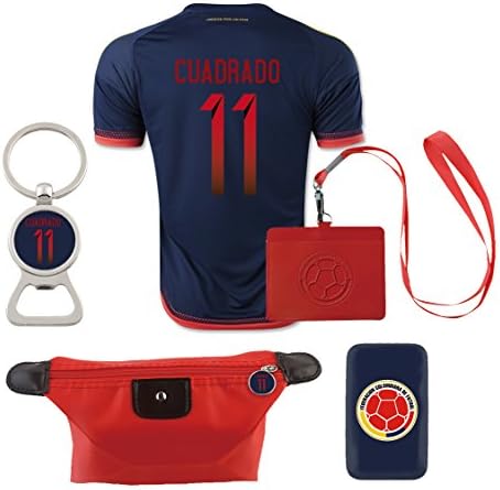 #11 Cuadrado (6 in 1 Combo) Colombia Away Match Soccer Adult Jersey COPA 2016