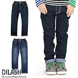 (ディラッシュ) DILASH春'16/ストレッチデニム細ストレートパンツ 140 ネイビー