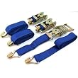 3 Ratchet Tie Down Towing Straps Automotive 1.5"x9'
