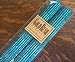 12 Inch Natural Beeswax Glitter Candles, Wild Peacock Color, Boxed Set of 2 Candles