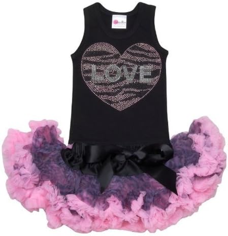 Lollipop Moon Lollipop Moon *Glitzy* Zebra Love Tutu Set