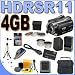Sony HDR-SR11 60GB Hard Drive HD Camcorder with 12x Optical Zoom PLUS 4GB PRO Duo Memory Stick - Extra Rechargeable Battery - 3 Piece Filter Kit - Full Size Tripod - HDMI Cable - 0.45x Wide Angle & 2x Telephoto Lenses - HDRSR11 BigVALUEInc Accessory Saver Bundle + MORE