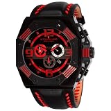 Stuhrling Original Men's 304.3355H64 Sportsman Arronax Swiss Quartz Chronograph Date Red Watch