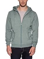Urban Classics Sudadera con Cierre (Verde)