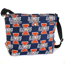 University of Illinois Purse Fighting Illini Logo Shoulder Bag