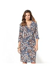 Wrap Paisley Polyester  Dress