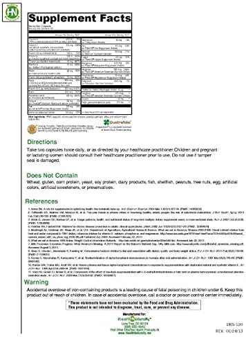 MultiMax (Contains Iron) - 120 Vegetable Capsules | Hypoallergenic | Folate as a Blend of Quatrefolic (5-MTHF) and Folic Acid | Patented Albion TRAACS Chelated Mineral Complexes | Soy Free | Dairy-and Gluten Free | Non-GMO | Pharmaceutical Grade