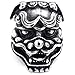 KONOV Mens Stainless Steel Ring, Heavy Large Gothic Lion, Black Silver