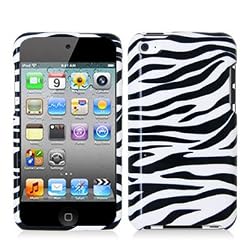 Zebra Hard Crystal Skin Case Cover Accessory for Apple Ipod Touch 4th Generation 4g 4 8gb 32gb 64gb By Electromaster