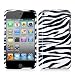 Zebra Hard Crystal Skin Case Cover Accessory for Apple Ipod Touch 4th Generation 4g 4 8gb 32gb 64gb By Electromaster