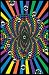 Op Eyes (Trippy Spirals) Flocked Blacklight Poster Print - 24" X 36"