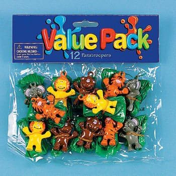 12 Jungle animal Paratroopers!