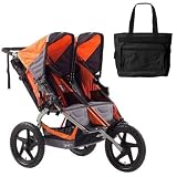 BOB ST1011 Sport Utility Stroller Duallie with Diaper Bag - Orange