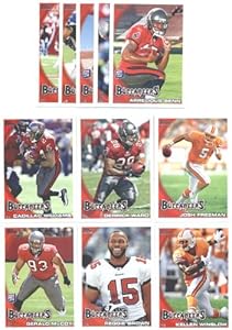 2010 Topps Tampa Bay Buccaneers Complete Team Set (11 Cards)