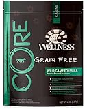 Wellness CORE Grain Free Wild Game Duck, Turkey, Boar & Rabbit Natural Dry Dog Food, 4-Pound Bag