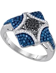 0.60CTW-DIA FASHION RING