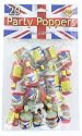 union jack - party poppers - pk 20.