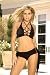 Cheeky shorts w/ lace up strings on the sides & a matching lace up halter top; Color: Black