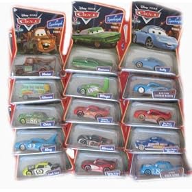 Disney Pixar Cars 15 Different Die Cast Cars Assortment with Mater by