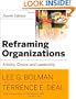 Reframing Organizations: Artistry, Choice and Leadership (JOSSEY-BASS BUSINESS & MANAGEMENT SERIES)