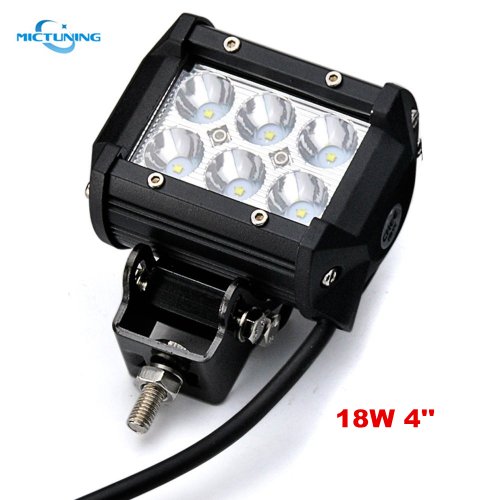 MICTUNING 4" 2×18W CREE LED Light Bar Spot 4x4 Off Road Boat Driving headlight
