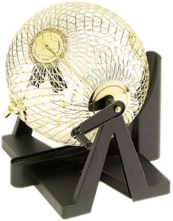 8.5" Bingo Set with Balls (Gold) (10 1/2"H x 9 1/2"W x 9 1/2"D)