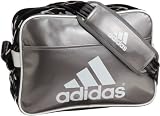 [アディダス] adidas エナメル ショルダーS Z7676  V88329 (ブラックシルバーメットS10/ブラック/ホワイト)
