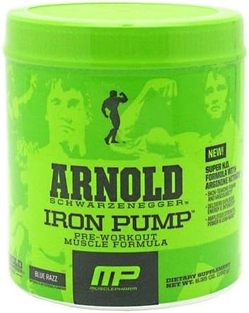 Arnold By Musclepharm Arnold By Musclepharm Iron Pump, Blue Razz, 30 Servings