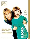 Ilford Premium Plus Pearl 8 1/2 x 11 Inch Photo Paper 20 Sheets (1152535)