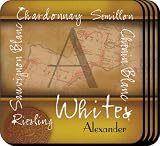 Baby Keepsake: Personalized White Wine Coaster Set