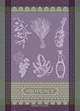 Garnier Thiebaut 100-Percent Cotton Provence Lavande Kitchen Towel, 22 by 30-Inch, Lilac