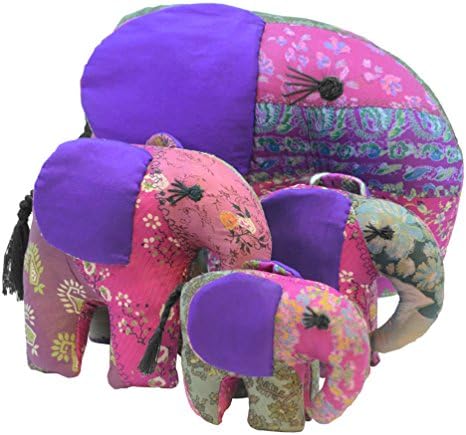 Purple Medium Silk Elephant