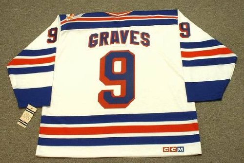 ADAM GRAVES New York Rangers 1994 CCM Vintage Throwback Home NHL Hockey Jersey, LARGE