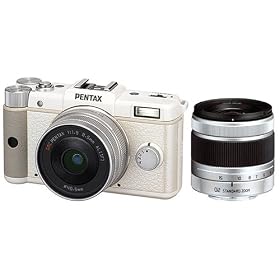 Pentax Q Digital Camera Dual Lens Kit with Pentax 8.5mm Q Mount Lens & Pentax 5-15 mm f/2.8-4.5 Q-Mount Zoom Lens (White)