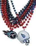 NFL Tennessee Titans Team Medallion, Mini-Helmet and Mardi-Gras Bead Set
