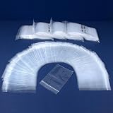 500 Poly Bag Clear Resealable Zipper Shipping Bags 3 x 4