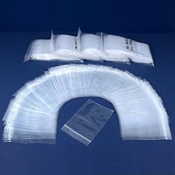 500 Poly Bag Clear Resealable Zipper Shipping Bags 3" x 4"