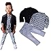 FEITONG 3pcs Kids Baby Boy's Business Suit+Shirt Tops+Trousers (4T / 4Years)