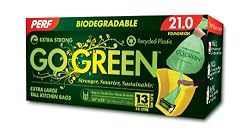 Perf Go Green TT13  13-Gallon Dispenser Tall Kitchen Bag With Handles, 12-Count Boxes (Pack of 4)