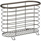InterDesign Forma Newspaper and Magazine Rack for Bathroom, Bronze