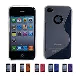 CLEAR Apple iPhone 4 ( iPhone 4G, iPhone 4th Generation) 16GB 32GB S-CURVE  ....