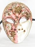 Pink Joker Beethoven Venetian Masquerade Ball Mask