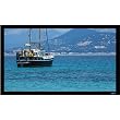 Vu-Easy 96" X 54" 16:9 Black Velvet Fixed Framed Wall Screen - Bright White High-Contrast Fabric - 110" Diagonal