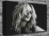 Claudia Schiffer Celebrity Supermodel Canvas Art Canvas Print Picture print Size: (50